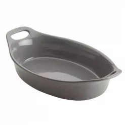 Buy 🎁 Rachael Ray 1.5 Qt. Gray Ceramics Oval Baker 👏