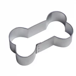 Brand new 🔔 CybrTrayd 12-Piece 🐕 Dog Bone 3.5 In. Tinplated Steel Cookie Cutter & Recipe 🤩