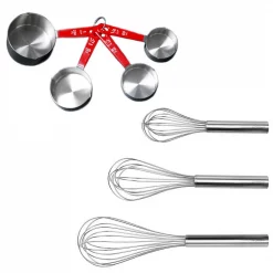 Discount 🎁 BergHOFF 7-Piece 18/10 Stainless Steel Bake Set 3-Piece Whisks And 4-Piece Measuring Cup Set 😀