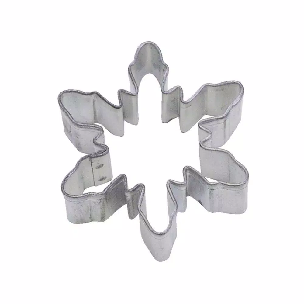 Deals π CybrTrayd 12-Piece 2.25 In. Snowflake Tinplated Steel Cookie Cutter & Recipe π€©
