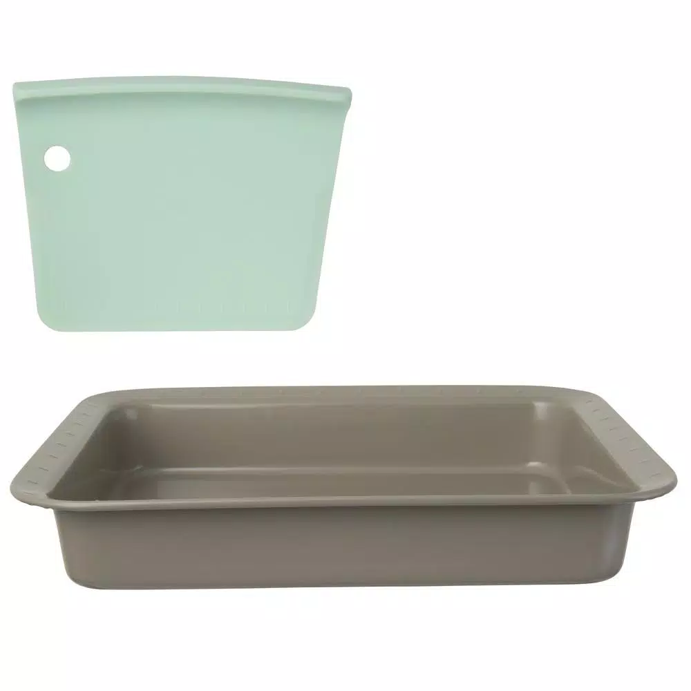 Outlet β€οΈ BergHOFF Leo Carbon Steel Rectangular Baking Pan With Slicing Tool π₯