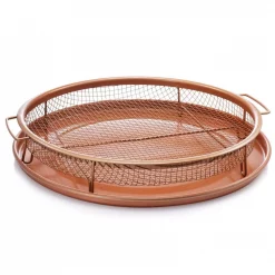 Buy 🧨 Gotham Steel Non-Stick Ti-Ceramic Heat Circulating 12 In. Round Crisper Tray 🌟