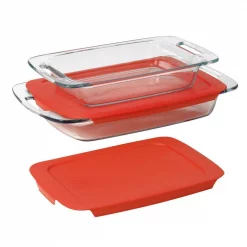 Deals ✨ Pyrex Easy Grab 4-Piece Glass Bakeware Set 🤩