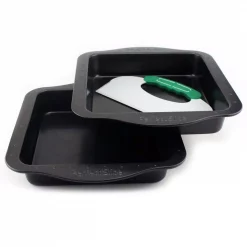 Hot Sale ✨ BergHOFF Perfect Slice 3-Piece Square Bakeware Set With Cutting Tool 😍