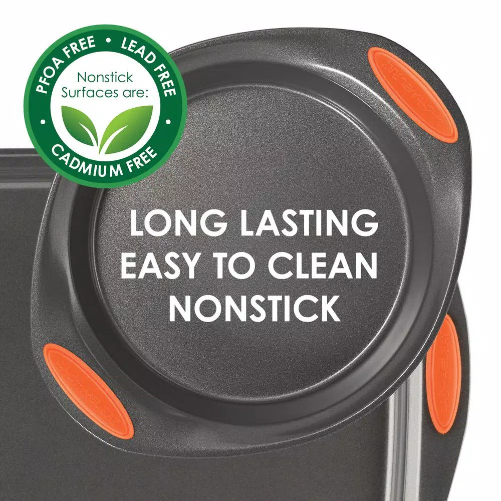 Wholesale π Rachael Ray Oven Lovinβ 5-Piece Gray And Orange Bakeware Set π - Image 3