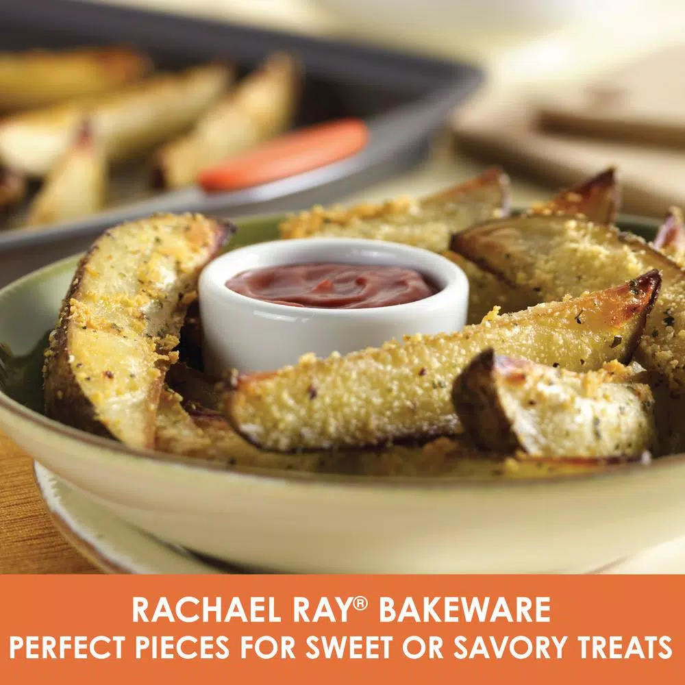 Wholesale π Rachael Ray Oven Lovinβ 5-Piece Gray And Orange Bakeware Set π - Image 7