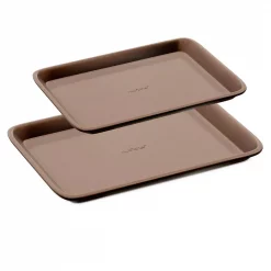 Outlet π NutriChef 2-Piece Steel Large And Medium Nonstick Oven Baking Sheet Set π₯°