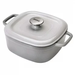 Hot Sale ✨ Bayou Classic 4 Qt. Enameled Covered Weathered Gray Casserole 😍
