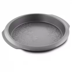 Best reviews of ⌛ Gibson Home Country Kitchen 9 In. Round Silver Embossed Carbon Steel Cake Pan 🎁