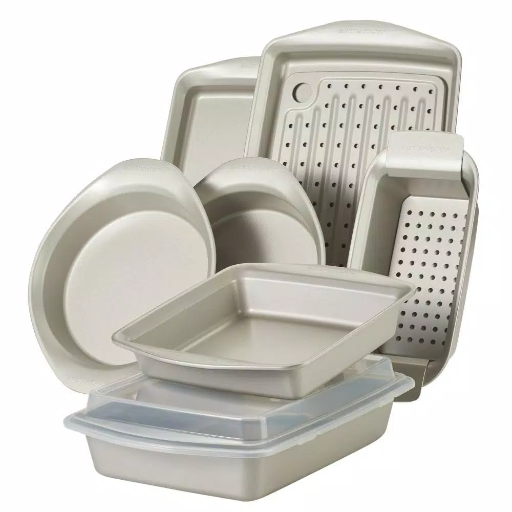 Top 10 π Rachael Ray Nonstick Bakeware Set, 10-Piece, Silver β